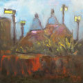 5401...12x12: oil on canvas: "spires" w16