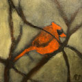 6473...8x8: oil on canvas: "cardinal" sp 21