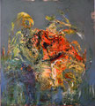 FANTAISIE, 2020, Acryl auf Leinwand, 100 x 90 cm, 1600 €