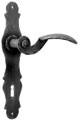 Maniglia Ferro Battuto Art.1093 Placca 240X55mm Imp.140mm