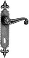 Maniglia Ferro Battuto Art.900 Placca 275X45mm Imp.120mm