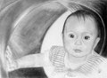 Une fillette en pleine exploration ...
