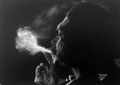 Ernesto Guevara...il CHE ! et son étenel cigare, il le tenait entre l'index et le majeur, étant asthmatique, il disait que c'était pour chasser le démon de ses poumons ! J'ai essayé de rendre son regard rieur...bien qu'on ne voit pas ses yeux.﻿