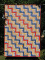Tischdecke Railfence, 2005 [182x129 cm]