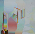 DWA ŚWIATY III, OLEJ NA PŁÓTNIE, 80X80, 2011