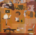 BEZ TYTUŁU, OLEJ NA PŁÓTNIE, 120X120, 2009