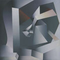 GRADIENTY II, OLEJ NA PŁÓTNIE, 100X100  2006