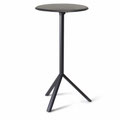 Design-Stehtisch aus Metall Ø 60 cm mit klappbarer Tischplatte