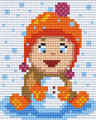 Petite fille boule de neige