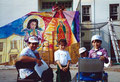 Academia de Arte Yepes students painting the "Saint Alphonsus Grammar School" Murals • Los Angeles, CA  USA