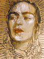 Frida del Tepeyac ©2006, Acrylic on Canvas, Dimensions 36" w x 48" h, Private Collection