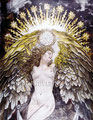 Millennium Angel ©1999, Acrylic on Canvas, Dimensions 120" w x 360" h