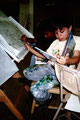 Academia de Arte Yepes students painting the "Elementary School Dinosaur" Mural • Los Angeles, CA  USA