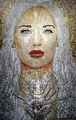 White Madonna: Portrait of Salma Hayek ©2006, Acrylic on Canvas, Dimensions 60" w x 96" h, Robert Rodriguez Collection