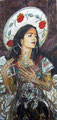La China Poblana ©2004, Acrylic on Canvas, Dimensions 41" w x 84" h