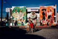 Academia de Arte Yepes students painting the "Mariachi Plaza" Murals • Los Angeles, CA  USA