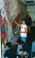 Academia de Arte Yepes students painting the "Latino Museum of Art and Culture" Mural • Los Angeles, CA  USA