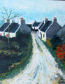 Groix village, acrylique