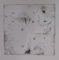 Zero / drypoint on paper / image size : 30 x 30cm(aprx.12"x 12")