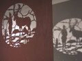 "Jagdszene" (Fragment), Blicke in die Ausstellung "Photogram. "Projection. Silhouette", National Centre for Contemporary Arts, 2005, Moscow