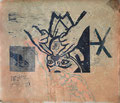 "Schutzmaske", aus der Serie "Atemnot" (Rückseite), 1999-2000, Holzschnitt