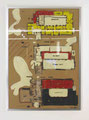 "Kunsthalle zu Kiel,  Rettungsplan", 2007, Mischtechnik auf Farbtonpapier