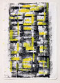 Schulblatt 121 (Ohne Titel - Fenster 07), Mischtechnik auf Papier, 29,7 x 21,0 cm, 2012