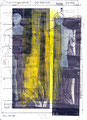 Schulblatt 194 (Inside 05 - Zwei Fenster), Mischtechnik auf Papier, 29,7 x 21,0 cm, 2018