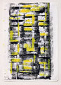 Schulblatt 121 (Ohne Titel - Fenster 07), Mischtechnik auf Papier, 29,7 x 21,0 cm, 2012