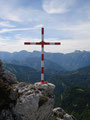 Das Gipfelkreuz des Gasselkogels in 1411m Seehöhe.