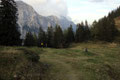 … brachte uns dann wieder vorbei am Jochriedel zur Weggabelung wo uns der Wanderweg Nr. 354 wieder hinunter zur „Aualm (1230m)“ bringen sollte.