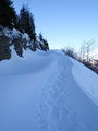 Die Schneeverhältnisse waren gigantisch, einfach wunderschön anzusehen.