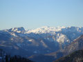 ... links von der Hochsalm,  das Höllengebirge.