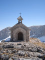 Hinterhalb der Simonyhütte befand sich diese wunderschöne kleine Bergkapelle (Dachstein Kapelle).