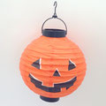ハロウィン231　壁飾り　かぼちゃ提灯　オレンジ　180Φ　¥900　＊2つあります＊