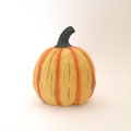 ハロウィン268　かぼちゃ　オブジェ薄オレンジ　120×155H　 ￥800