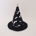 ハロウィン209　帽子　黒コウモリコーン　50~52cm　￥1,500