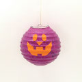 ハロウィン152　壁飾り　かぼちゃ提灯　紫　180Φ　￥800