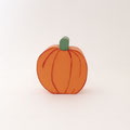 ハロウィン176　かぼちゃ　ウッドオレンジ丸　124H 　￥400