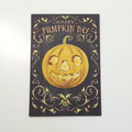 ハロウィン229　カード　かぼちゃランタン　202×138　￥200
