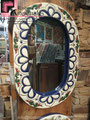 8. Espejo en Talavera Realzado M-5442 - 8 de 54x42 cm (21"x16" in)