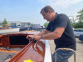 4 juni 2021 : Arjen de Boer bezig met montage beslag 