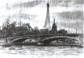 Pont Alexandre III,  Paris  1960