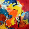 "Changement de Cap"Acrylique sur toile 100 x 100 cm