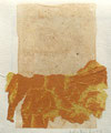 o.T., 2014, Collage (Papier, Teebeutel, eingefärbt), 15,5 x 12,5 cm