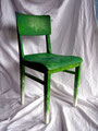 Stuhl „Lizard King“; Handbemalter Holzstuhl; Unikat; Acrylfarbe auf Holz