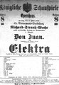 Elektra, unter Richard Strauss, Berlin, 10. März 1916 (Landesarchiv Berlin)