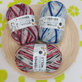 Ferner Wolle Lungauer Sockenwolle Weihnachtsedition 4-fädig mit Merinowolle - besonders weicher Griff, 75% Schurwolle (superwash) und 25% Polyamid, Lauflänge 420m/100g, Schonwaschgang bis 40°