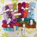 Schmeichelgarne Silky Bamboo  ein glänzender Traum aus Maulbeerseide und Bambusfaser, super geeignet für feine Strick- oder Häkelspitzen, Deckchen etc., 50% Seide (Maulbeerseide), 50% Viskose (Bambus), Lauflänge 200m/50g, Handwäsche empfohlen