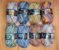 Opal Sockenwolle 4-fach Vincent van Gogh - 75% Schurwolle (superwash) und 25% Polyamid, Lauflänge 425m/100g, Schonwaschgang bis 40°
